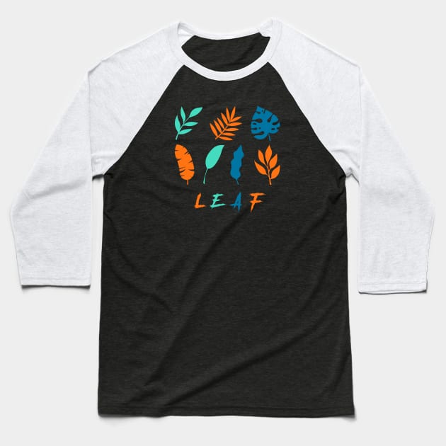 Leaf Baseball T-Shirt by Verge of Puberty